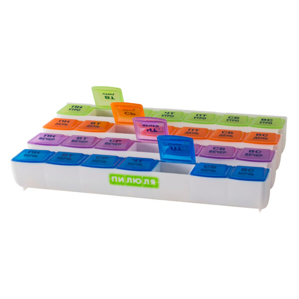 Таблетница ПИЛЮЛЯ Домашняя на 7 дней