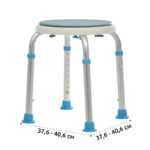 Табурет для ванны Lux 565  с круглым пластиковым сиденьем с поворотным диском, до 100 кг