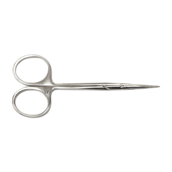 Ножницы Н-41 глазные остроконечные вертик. изогнутые МИЗ-Т, 113 мм