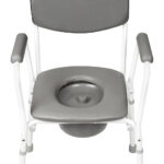 Кресло-туалет TU 2 с мягкими спинкой и сиденьем с санитарным оснащением Ortonica до 130 кг — изображение 5