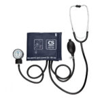 Тонометр механический CS Medica CS-105 с грушей и встроенным фонендоскопом, увелич манжета 22-35 см