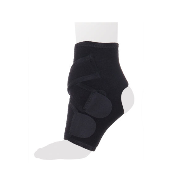 AS-N02 Бандаж на голеностопный сустав разъемный Экотен, Черный, Универсальный