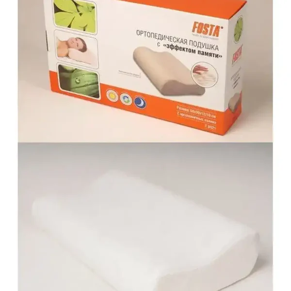8021b F Подушка ортопедическая с эффектом памяти 50*30-12/10 Fosta