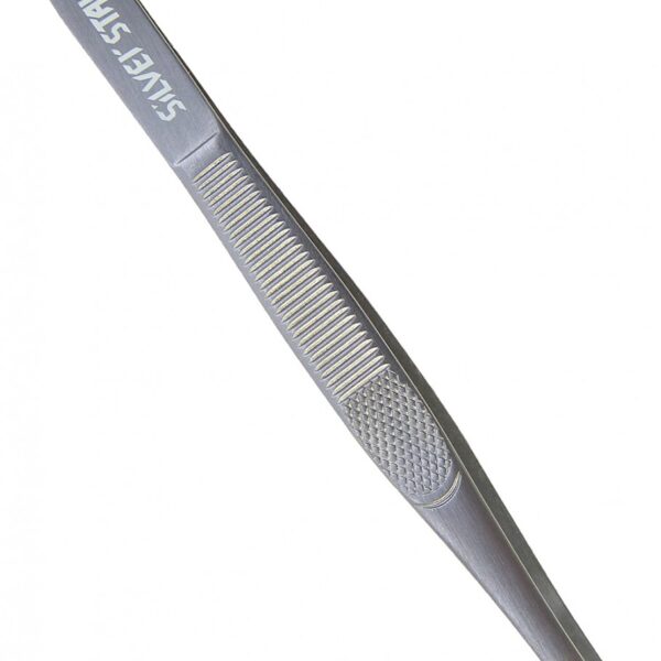 9924 АТ GOLD Пинцет косой, золотое покрытие, Classic, Сильвер Стар