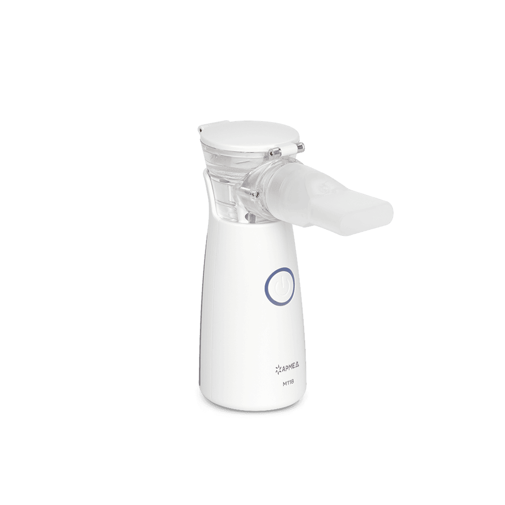 небул (1) Ультразвуковой Mesh-Небулайзер Армед М118 бесшумный, портативный, с набором масок и мундштуком — изображение 1