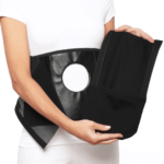 339/90 Бандаж послеоперационный с отверстием 90мм (панель из экокожи) для дренажных приспособлений