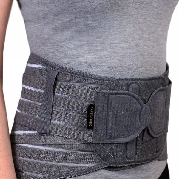 314ус-ПР Корсет 6 метал.ребер жесткости, 25 см, усиленн., серый ортопед. противорадукул. полужесткий