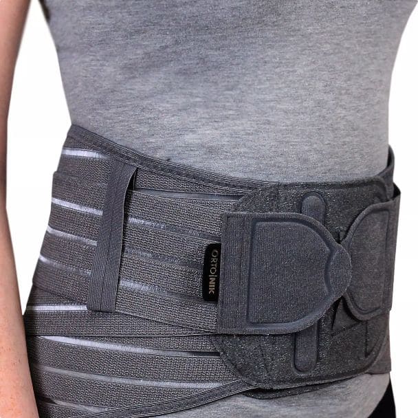 314 ус 314ус-ПР Корсет 6 метал.ребер жесткости, 25 см, усиленн., серый ортопед. противорадукул. полужесткий — изображение 1