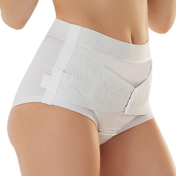 636Б Бандаж при опущении органов малого таза, трусики: доп. стяжки, съемн.аппликат. на жив. и ластов